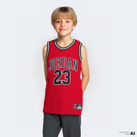 Jordan 23 Jersey Çocuk Kırmızı Kolsuz T-Shirt Jordan 23 Jersey Çocuk Kırmızı Kolsuz T-Shirt
