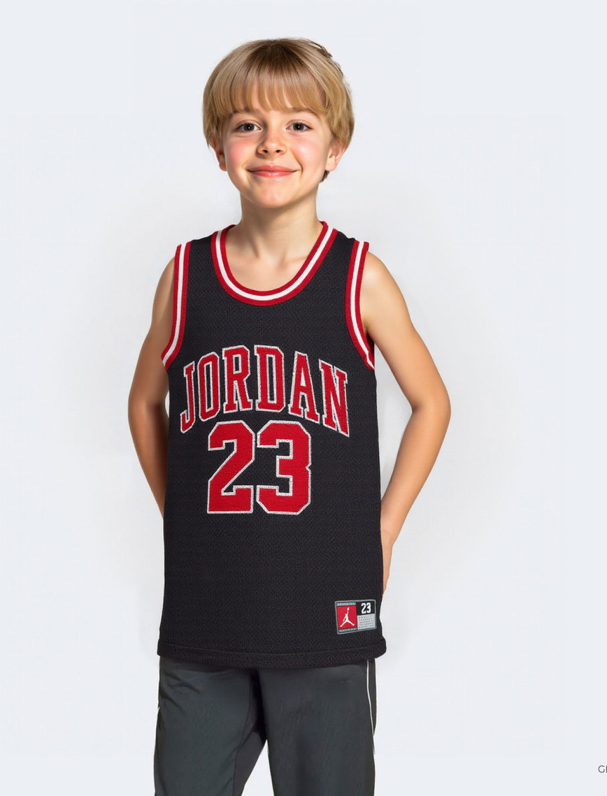 Jordan 23 Jersey Çocuk Kırmızı Kolsuz T-Shirt Jordan 23 Jersey Çocuk Kırmızı Kolsuz T-Shirt