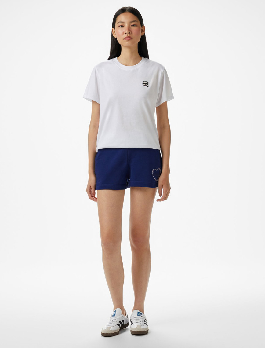 Karl Lagerfeld Kadın Beyaz T-Shirt Karl Lagerfeld Kadın Beyaz T-Shirt