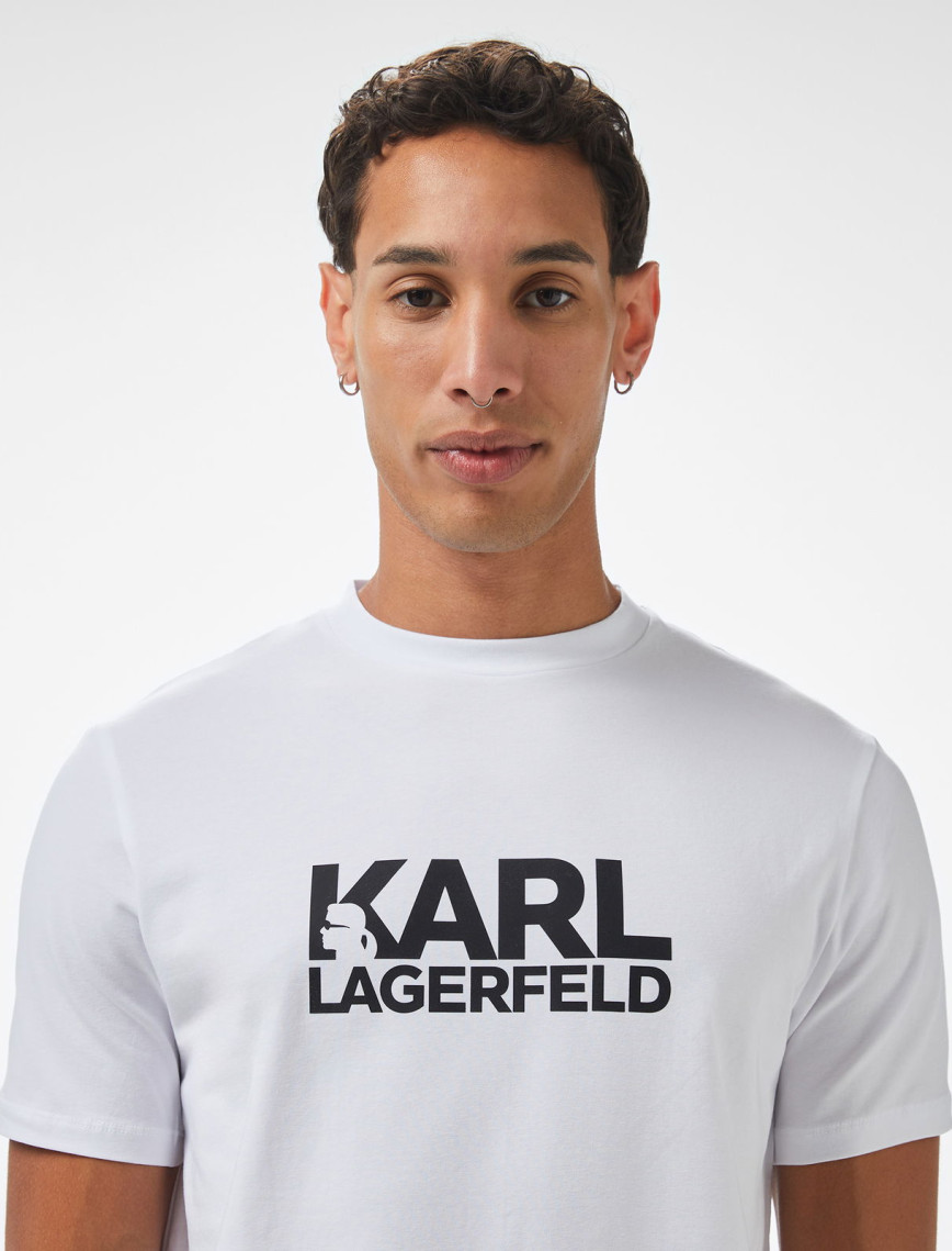 Karl Lagerfeld Erkek Beyaz T-Shirt Karl Lagerfeld Erkek Beyaz T-Shirt