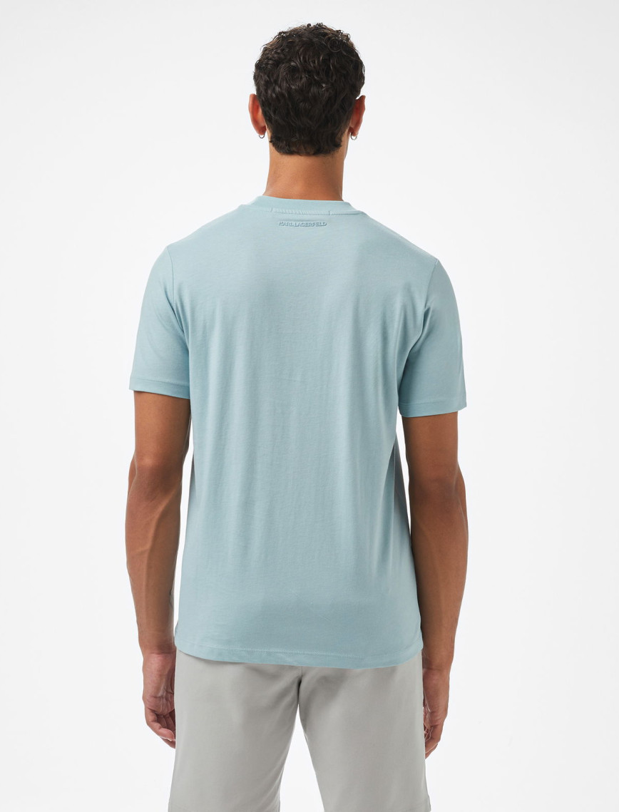 Karl Lagerfeld Erkek Mavi T-Shirt Karl Lagerfeld Erkek Mavi T-Shirt