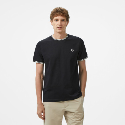 Fred Perry Twin Tipped Erkek Siyah T-Shirt Fred Perry Twin Tipped Erkek Siyah T-Shirt