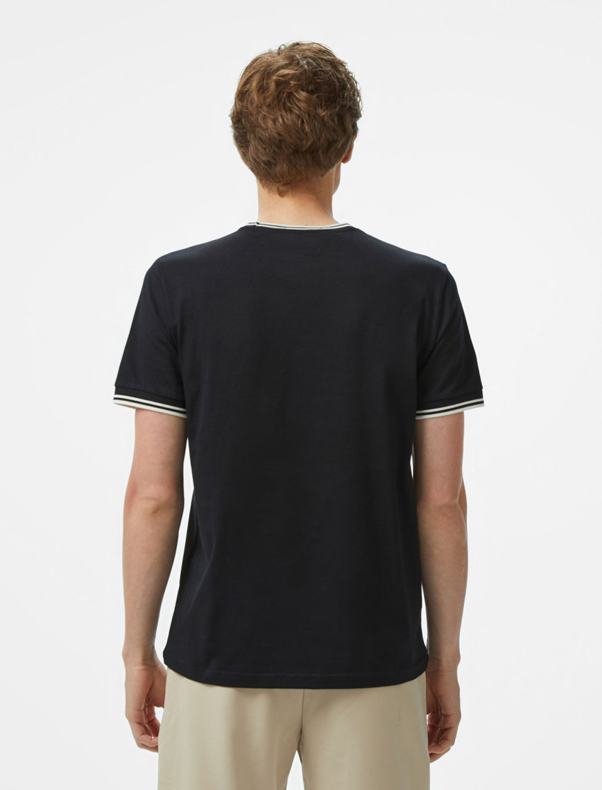 Fred Perry Twin Tipped Erkek Siyah T-Shirt Fred Perry Twin Tipped Erkek Siyah T-Shirt