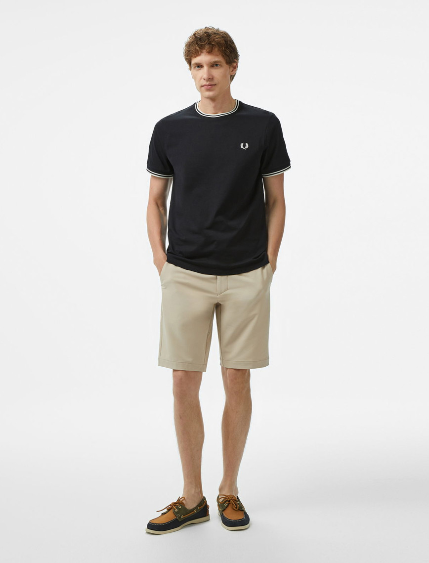 Fred Perry Twin Tipped Erkek Siyah T-Shirt Fred Perry Twin Tipped Erkek Siyah T-Shirt