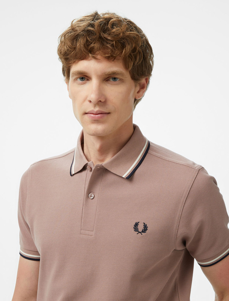 Fred Perry Twin Tipped Erkek Pembe T-Shirt Fred Perry Twin Tipped Erkek Pembe T-Shirt
