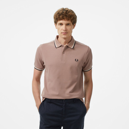Fred Perry Twin Tipped Erkek Pembe T-Shirt Fred Perry Twin Tipped Erkek Pembe T-Shirt