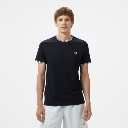 Fred Perry Twin Tipped Erkek Lacivert T-Shirt Fred Perry Twin Tipped Erkek Lacivert T-Shirt