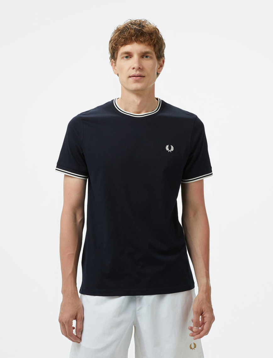 Fred Perry Twin Tipped Erkek Siyah T-Shirt Fred Perry Twin Tipped Erkek Siyah T-Shirt