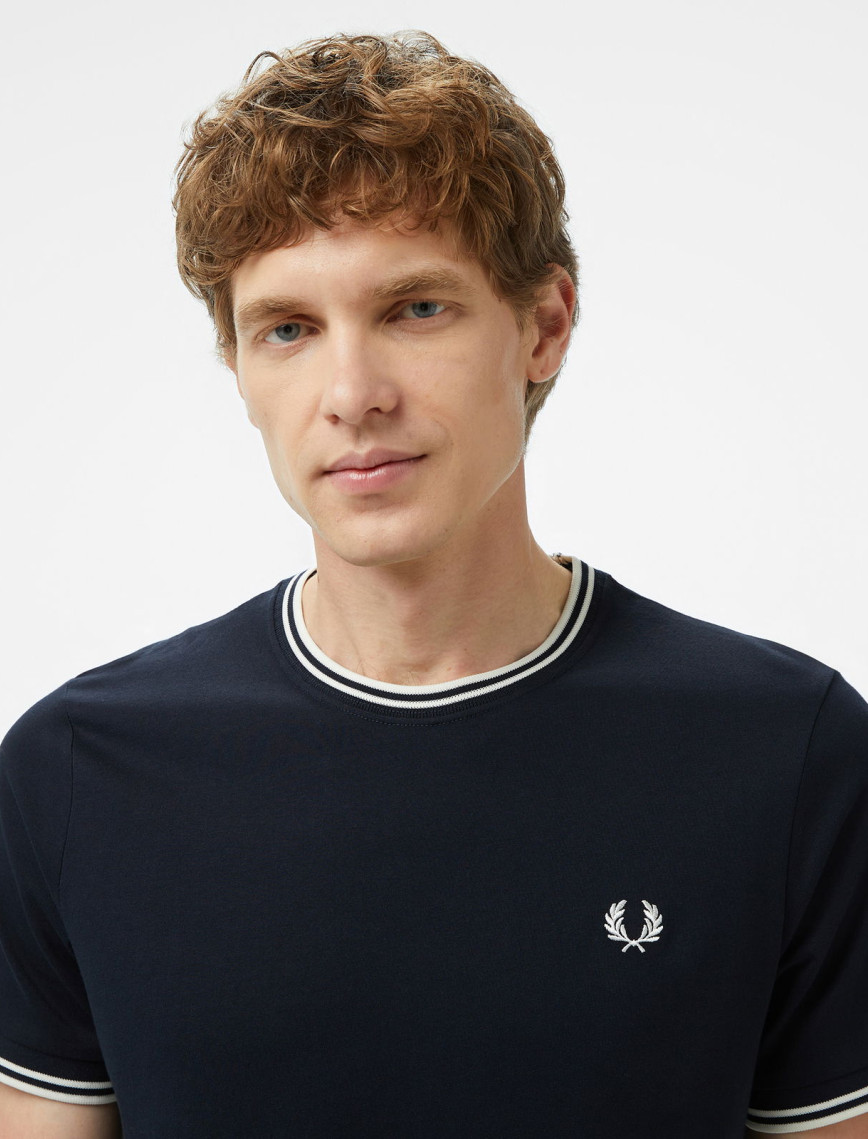 Fred Perry Twin Tipped Erkek Lacivert T-Shirt Fred Perry Twin Tipped Erkek Lacivert T-Shirt