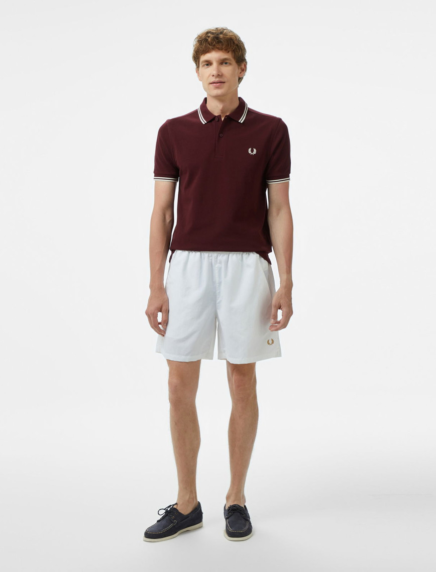 Fred Perry Twin Tipped Erkek Bordo T-Shirt Fred Perry Twin Tipped Erkek Bordo T-Shirt