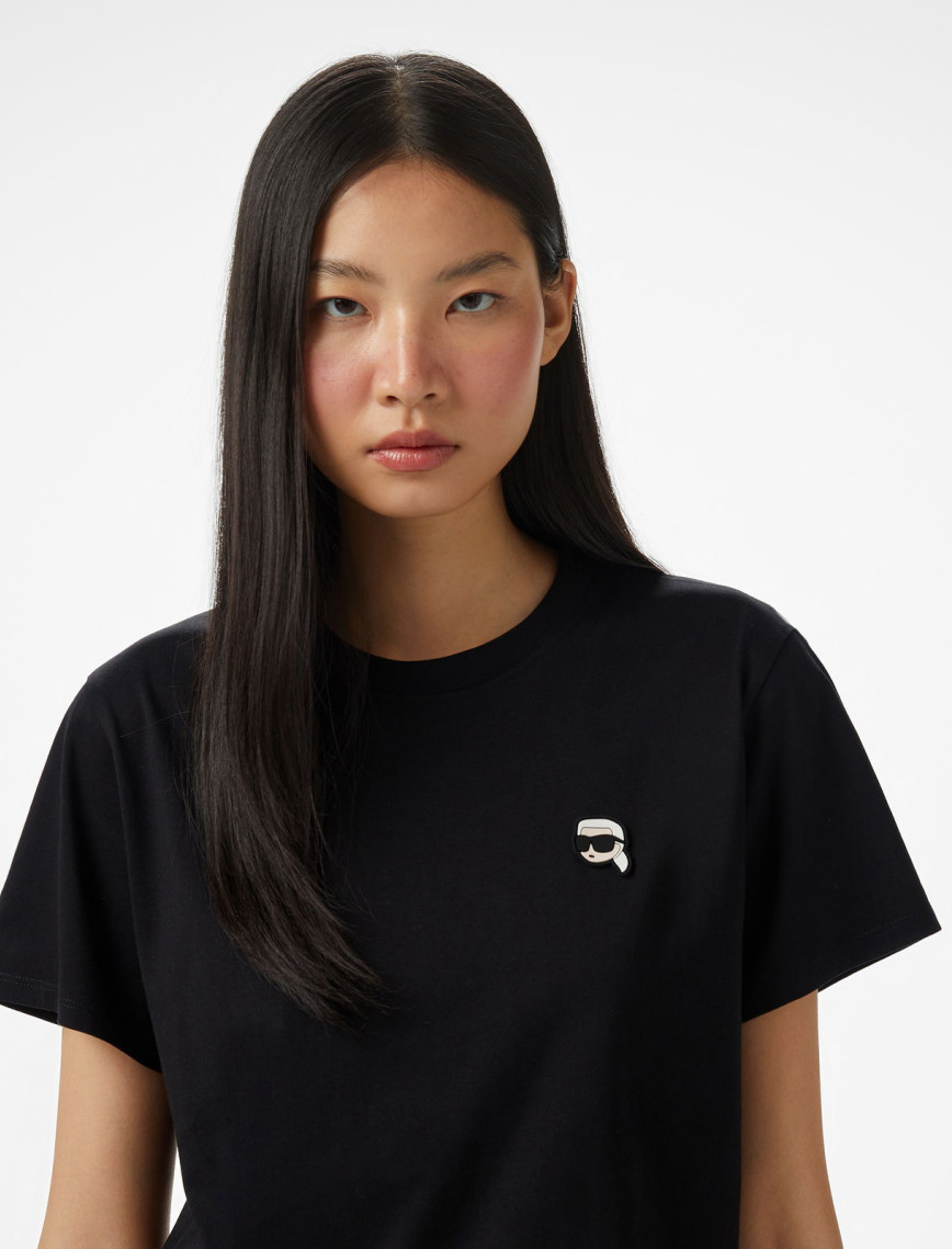 Karl Lagerfeld Kadın Siyah T-Shirt Karl Lagerfeld Kadın Siyah T-Shirt