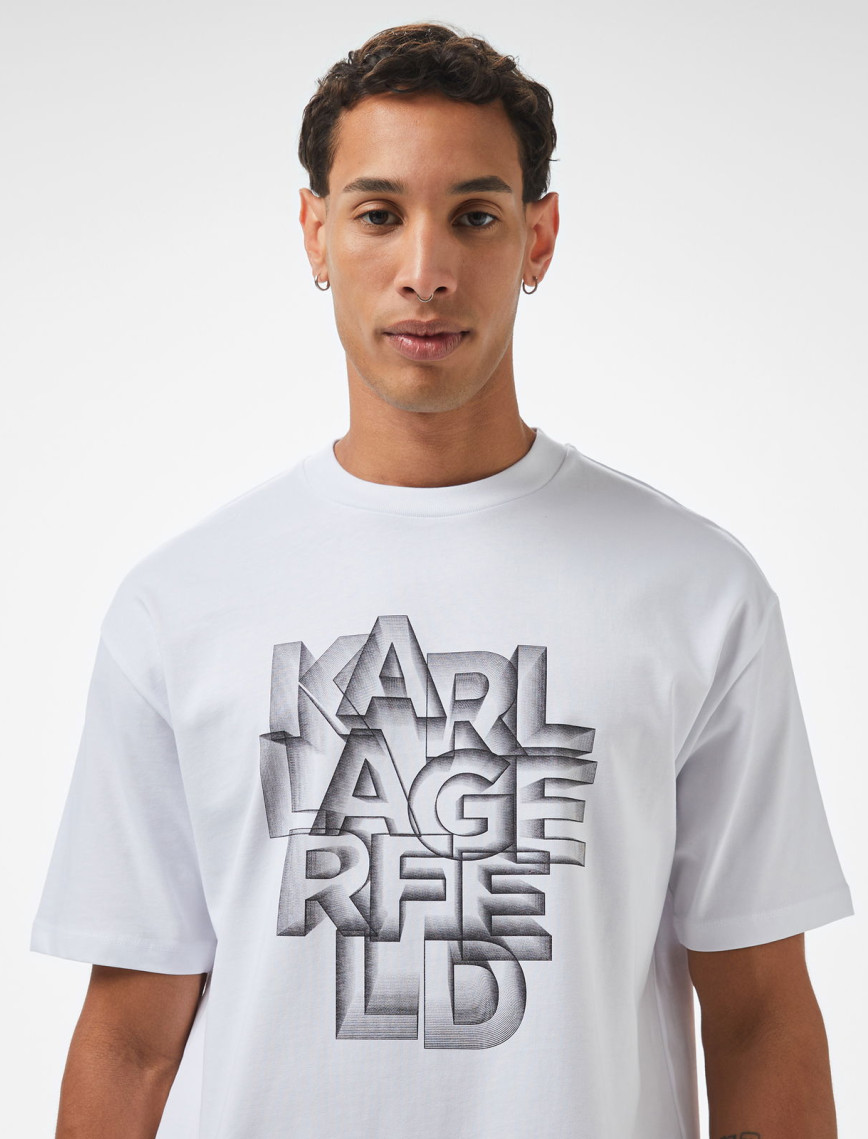 Karl Lagerfeld Erkek Renkli T-Shirt Karl Lagerfeld Erkek Renkli T-Shirt