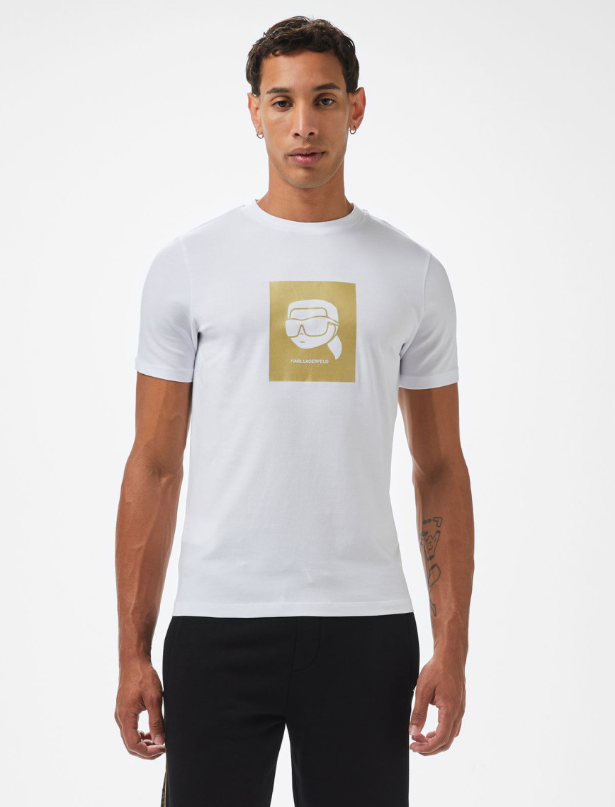 Karl Lagerfeld Erkek Beyaz T-Shirt Karl Lagerfeld Erkek Beyaz T-Shirt