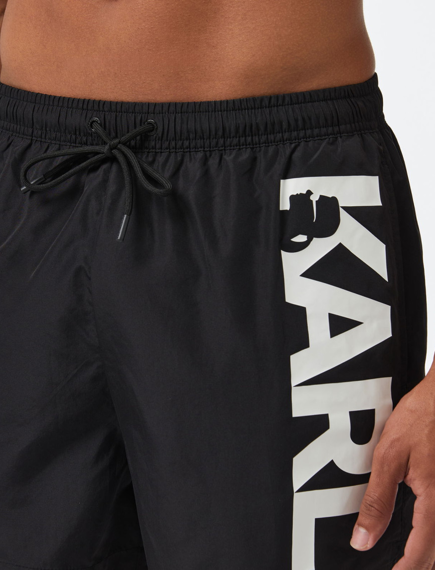 Karl Lagerfeld Erkek Siyah Mayo Şort Karl Lagerfeld Erkek Siyah Mayo Şort
