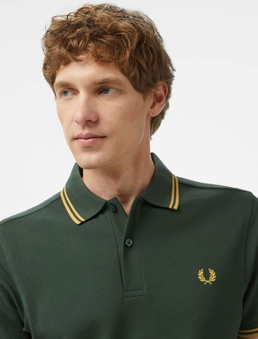 Fred Perry Twin Tipped Erkek Yeşil T-Shirt Fred Perry Twin Tipped Erkek Yeşil T-Shirt