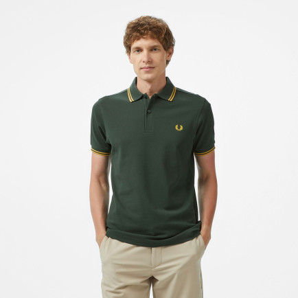 Fred Perry Twin Tipped Erkek Yeşil T-Shirt Fred Perry Twin Tipped Erkek Yeşil T-Shirt