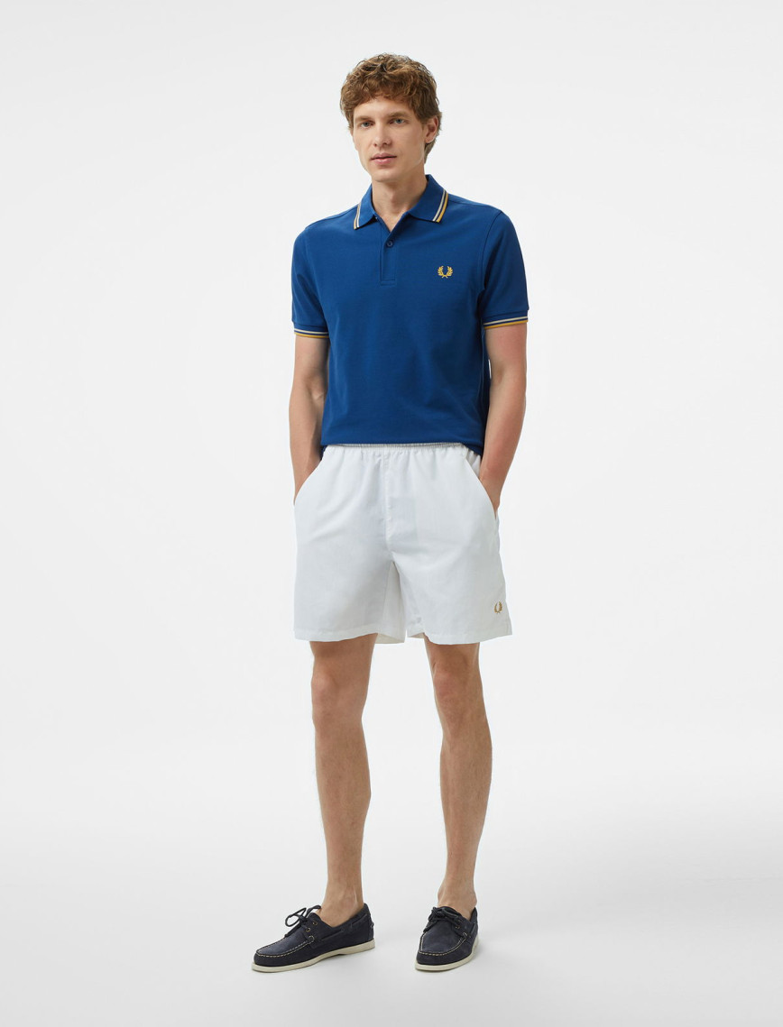 Fred Perry Twin Tipped Erkek Mavi T-Shirt Fred Perry Twin Tipped Erkek Mavi T-Shirt