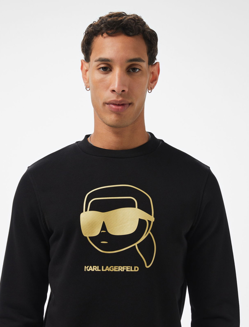 Karl Lagerfeld Erkek Siyah Sweatshirt