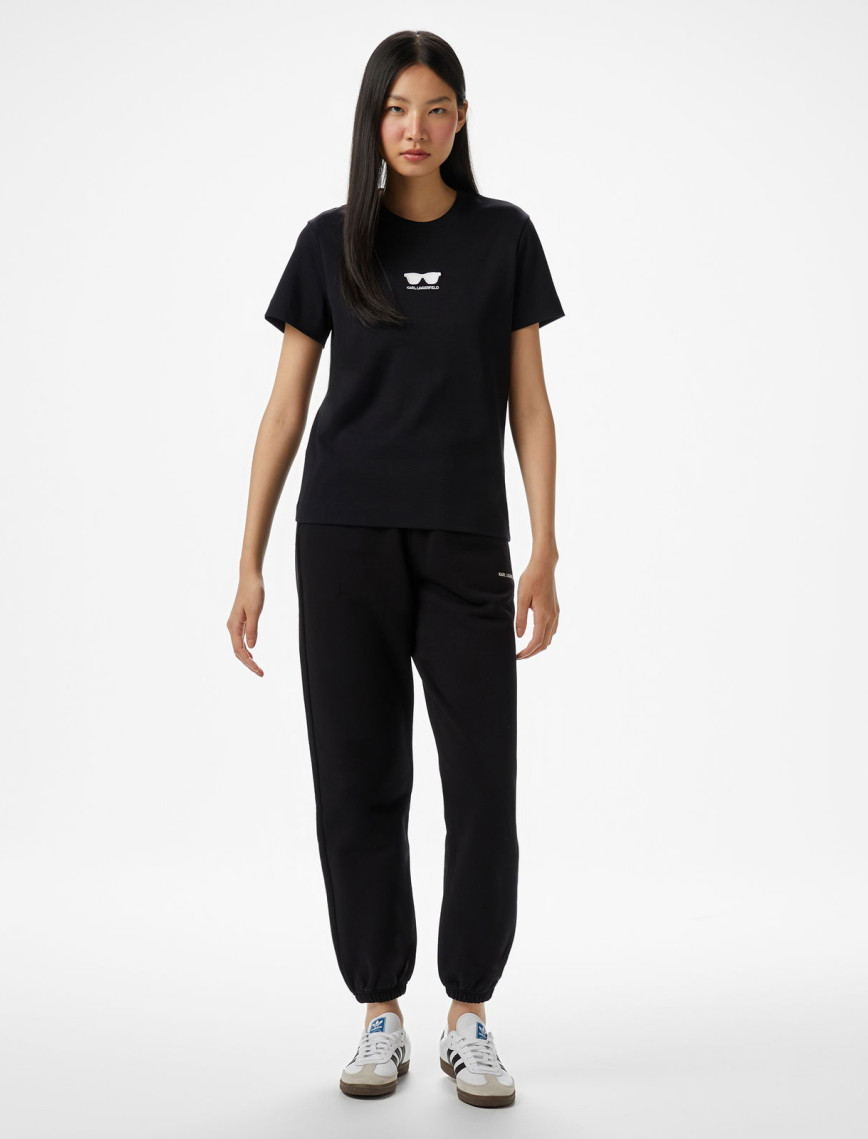 Karl Lagerfeld Kadın Siyah T-Shirt Karl Lagerfeld Kadın Siyah T-Shirt