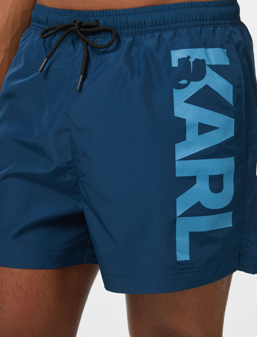 Karl Lagerfeld Erkek Mavi Mayo Şort Karl Lagerfeld Erkek Mavi Mayo Şort