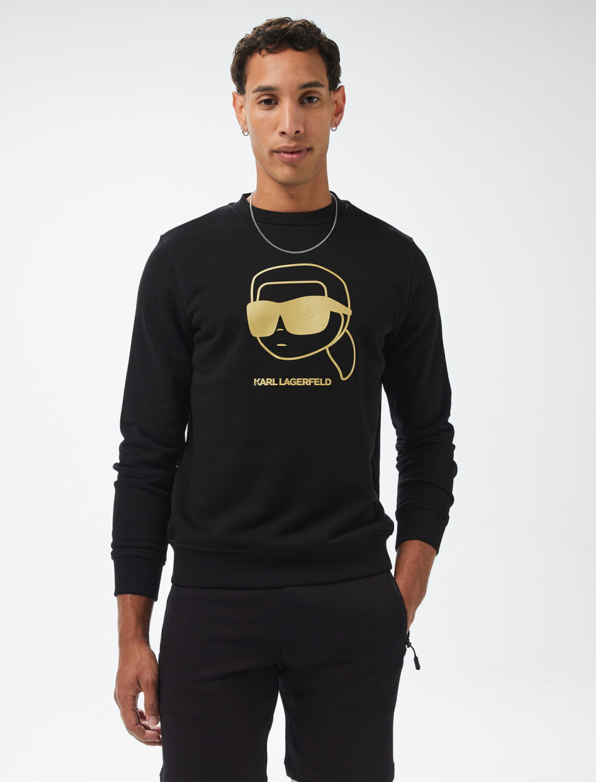 Karl Lagerfeld Erkek Siyah Sweatshirt