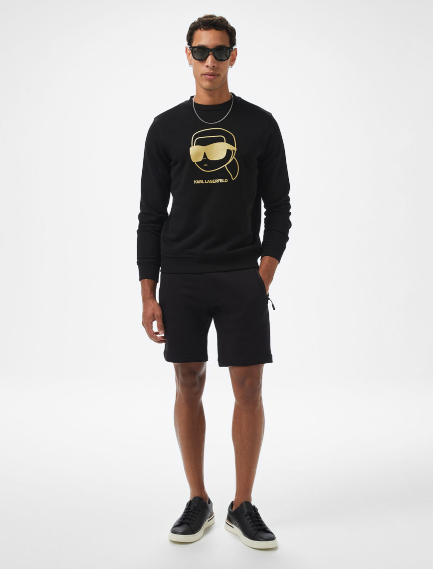 Karl Lagerfeld Erkek Siyah Sweatshirt