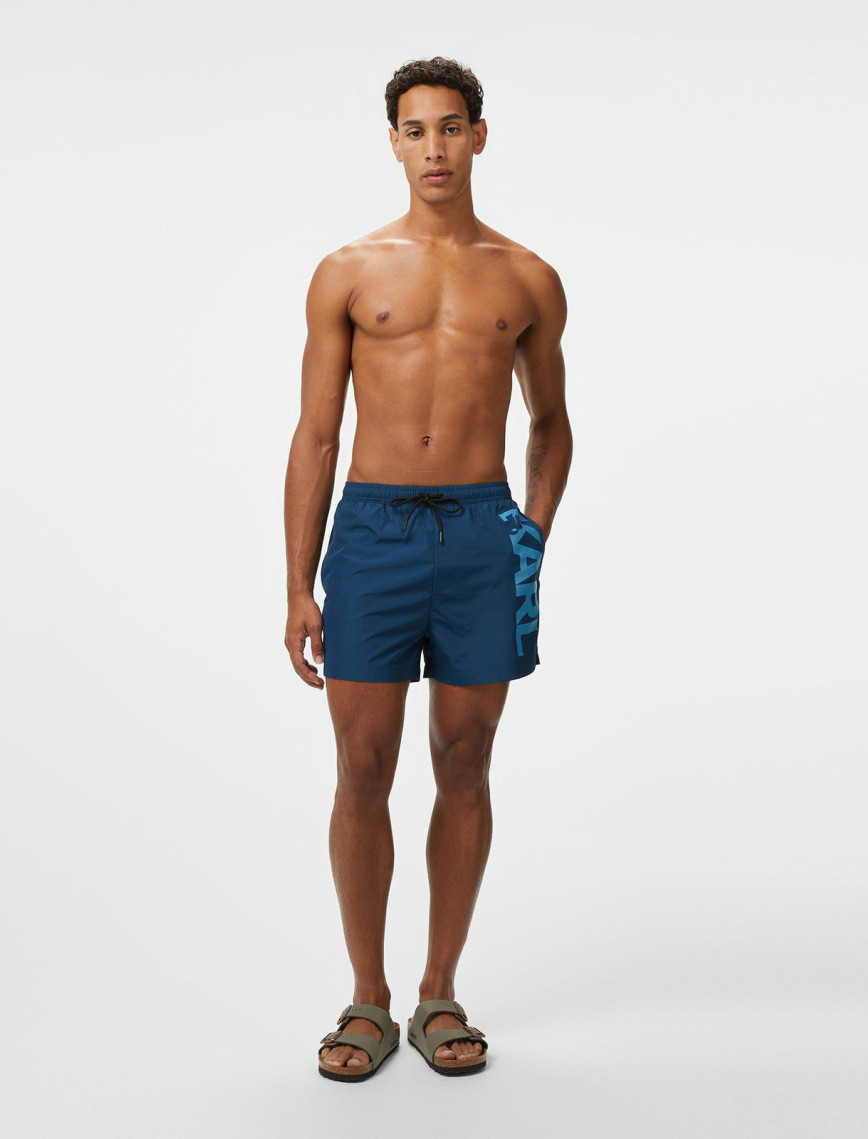 Karl Lagerfeld Erkek Siyah Mayo Şort Karl Lagerfeld Erkek Siyah Mayo Şort