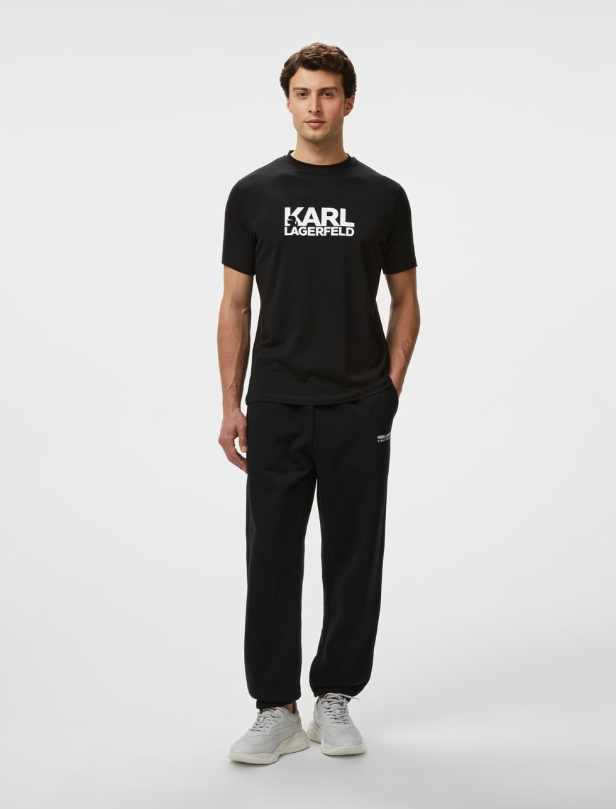 Karl Lagerfeld Erkek Siyah T-Shirt Karl Lagerfeld Erkek Siyah T-Shirt