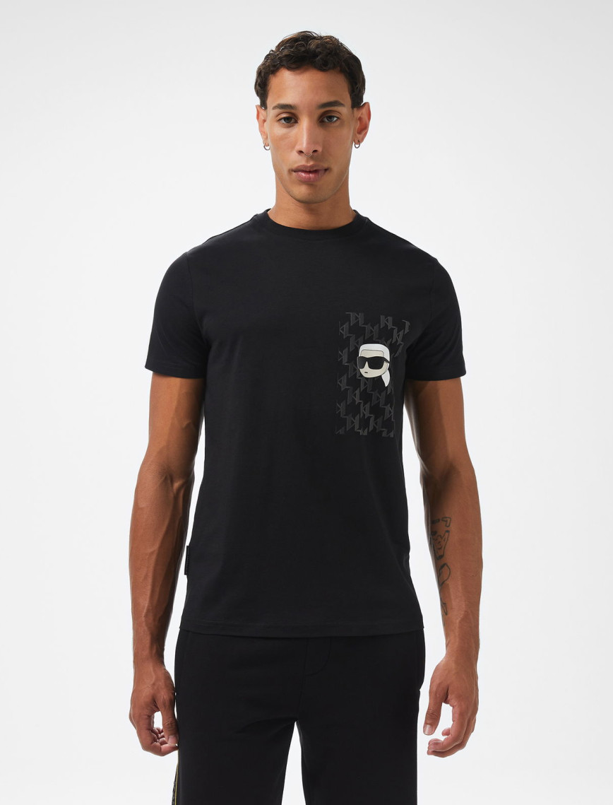 Karl Lagerfeld Erkek Siyah T-Shirt Karl Lagerfeld Erkek Siyah T-Shirt