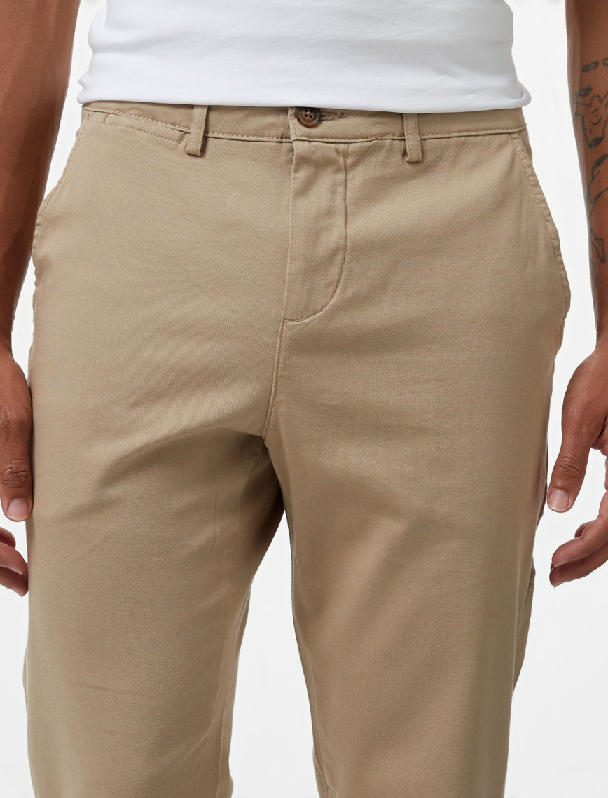 Nautica Erkek Bej Slim Fit Pantolon