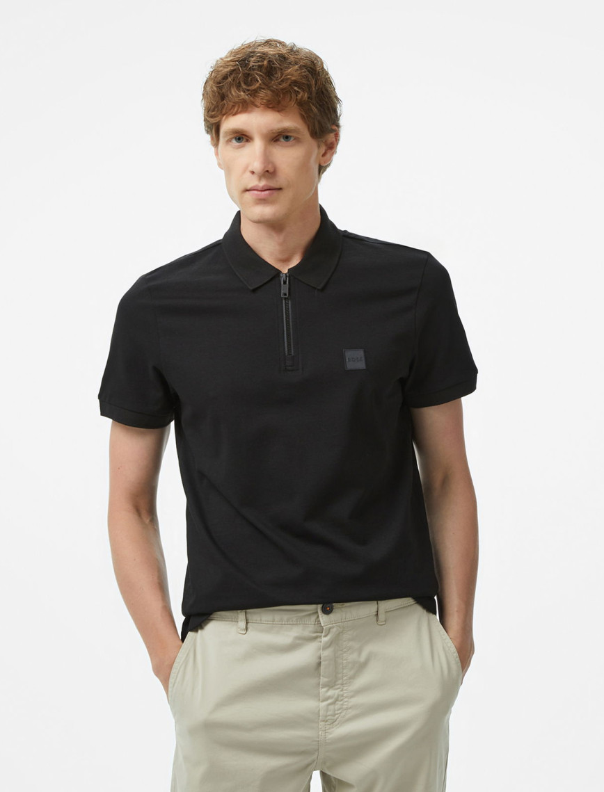 BOSS Passerzip Erkek Siyah Polo BOSS Passerzip Erkek Siyah Polo