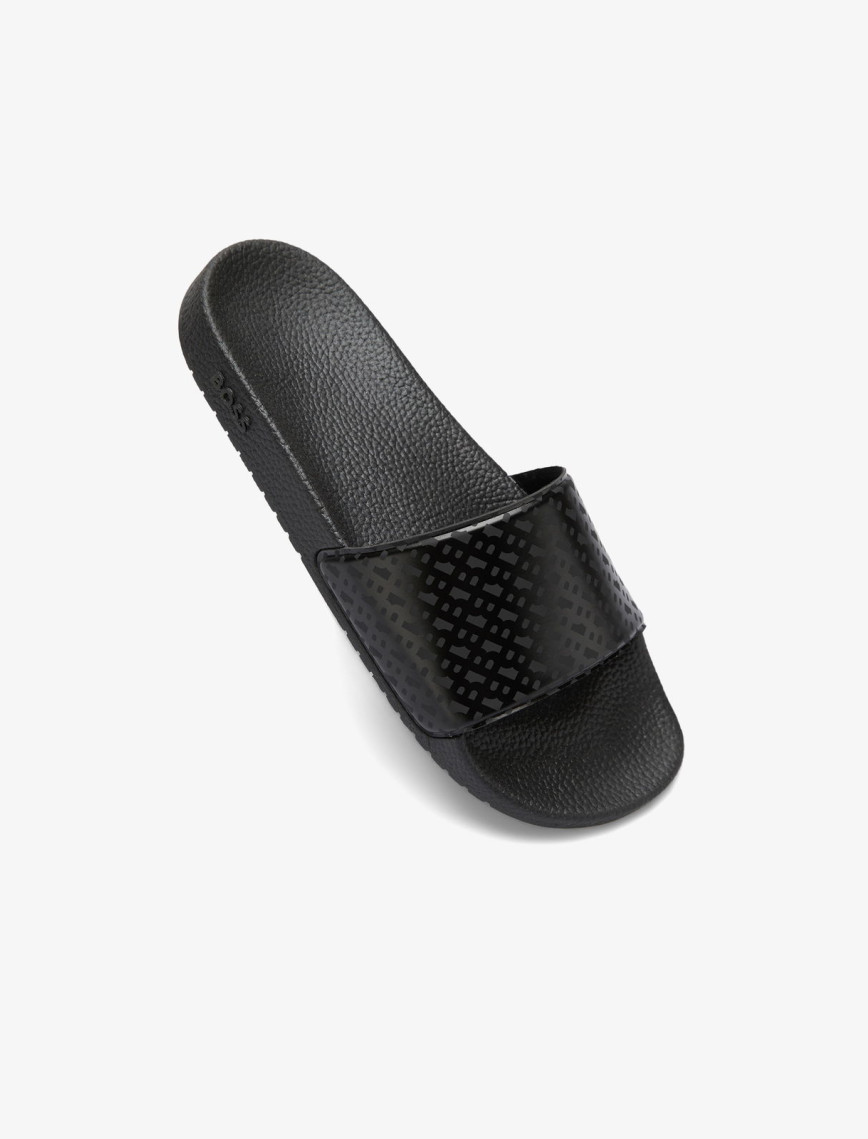 BOSS Aryeh Slid Erkek Siyah Terlik