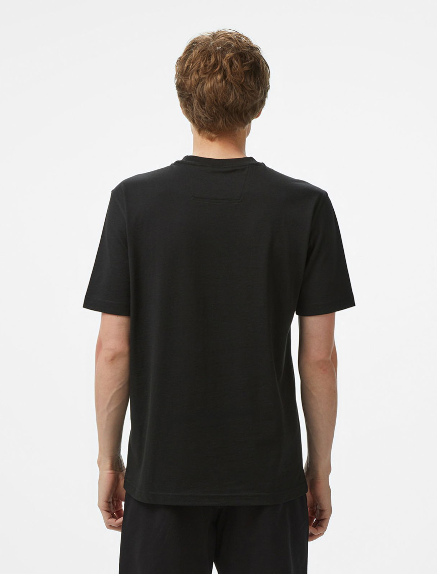 BOSS Logo Rib Erkek Siyah T-Shirt BOSS Logo Rib Erkek Siyah T-Shirt