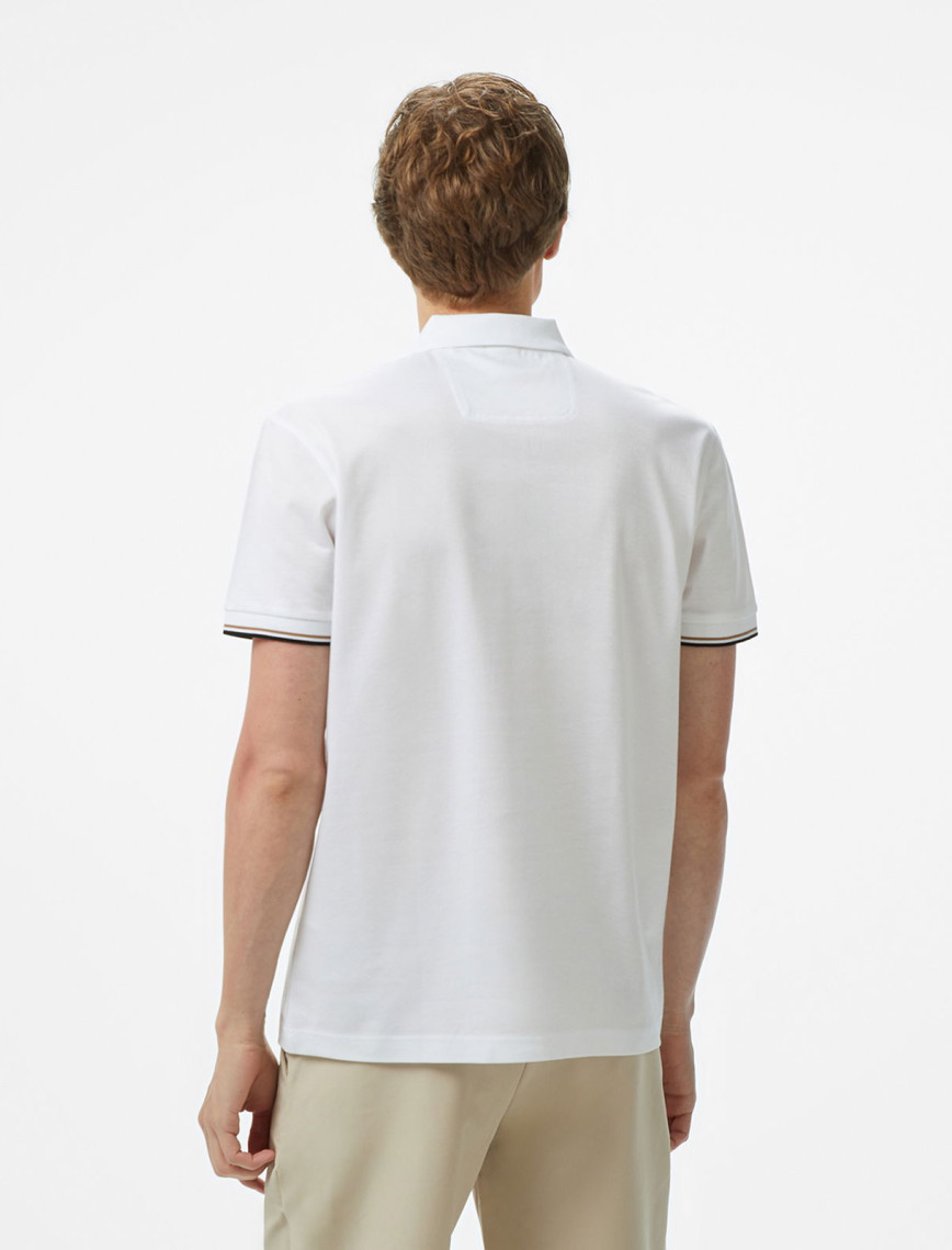 BOSS Philix Pima Erkek Beyaz Polo BOSS Philix Pima Erkek Beyaz Polo
