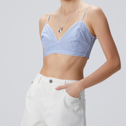 Network Kadın Mavi Beyaz Çizgili Büstiyer Network Kadın Mavi Beyaz Çizgili Büstiyer