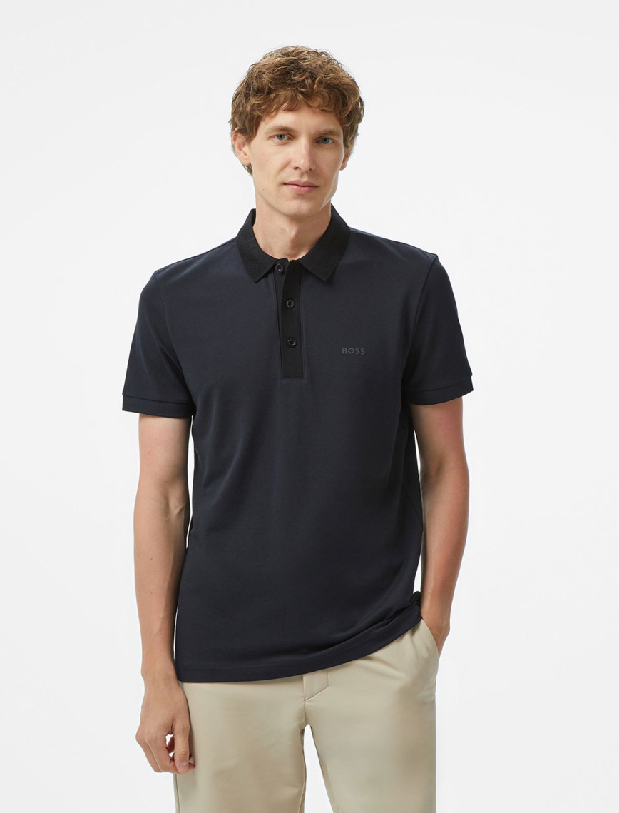 Boss Paule Rib Erkek Lacivert Polo Boss Paule Rib Erkek Lacivert Polo