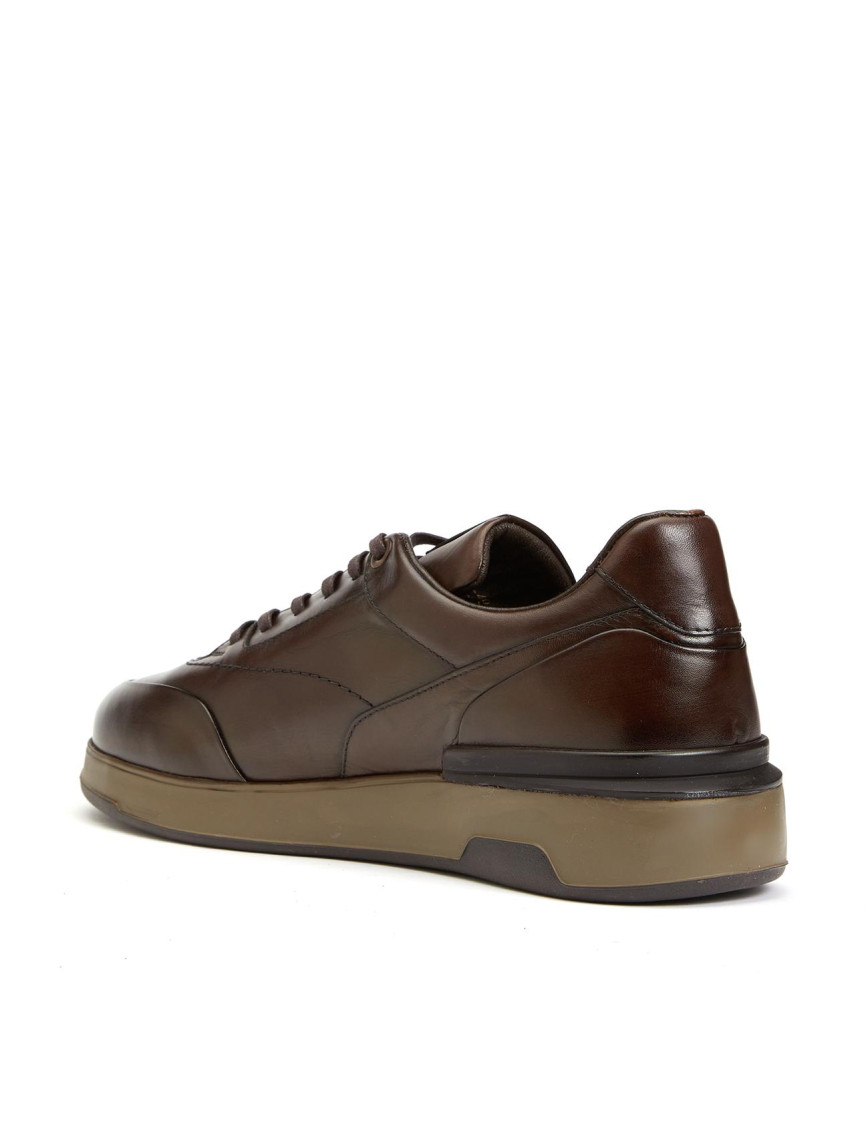 George Hogg Erkek Kahverengi Deri Sneaker George Hogg Erkek Kahverengi Deri Sneaker