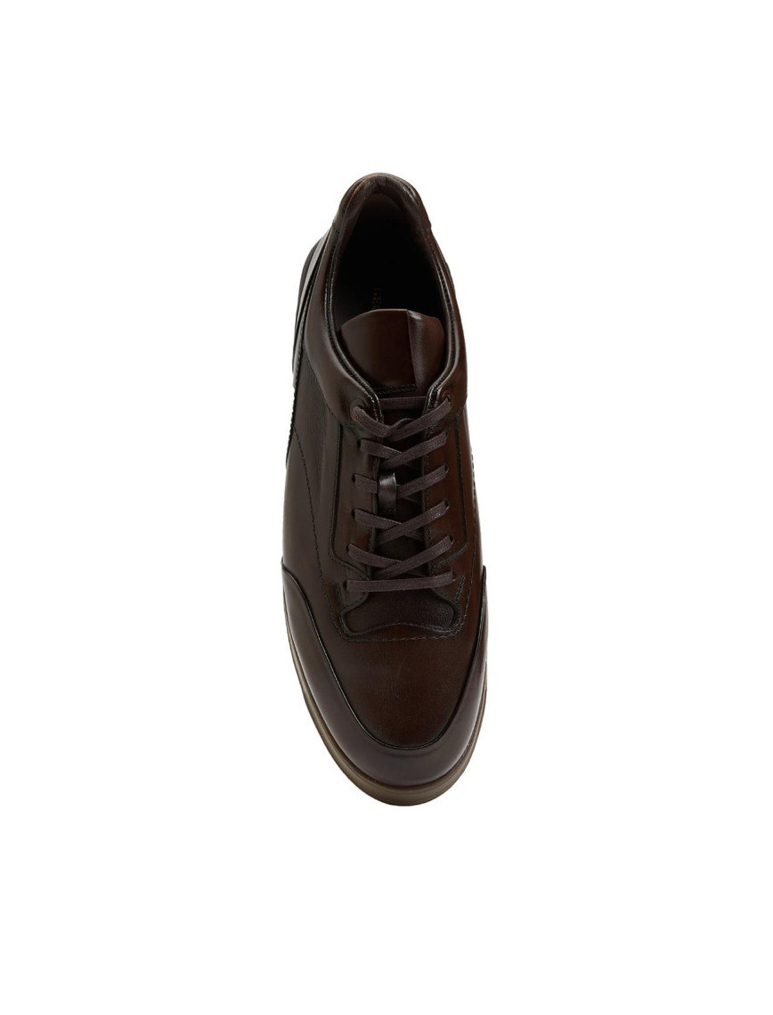 George Hogg Erkek Kahverengi Deri Sneaker George Hogg Erkek Kahverengi Deri Sneaker