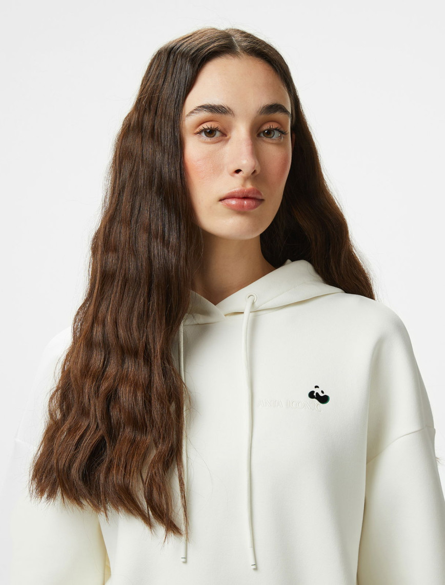 Anta Iconic Kadın Bej Sweatshirt Anta Iconic Kadın Bej Sweatshirt