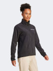 adidas Mountain Essentials Half-Zip Fleece Kadın Siyah Polar adidas Mountain Essentials Half-Zip Fleece Kadın Siyah Polar