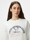 Anta Sports Club Kadın Beyaz Hoodie Anta Sports Club Kadın Beyaz Hoodie