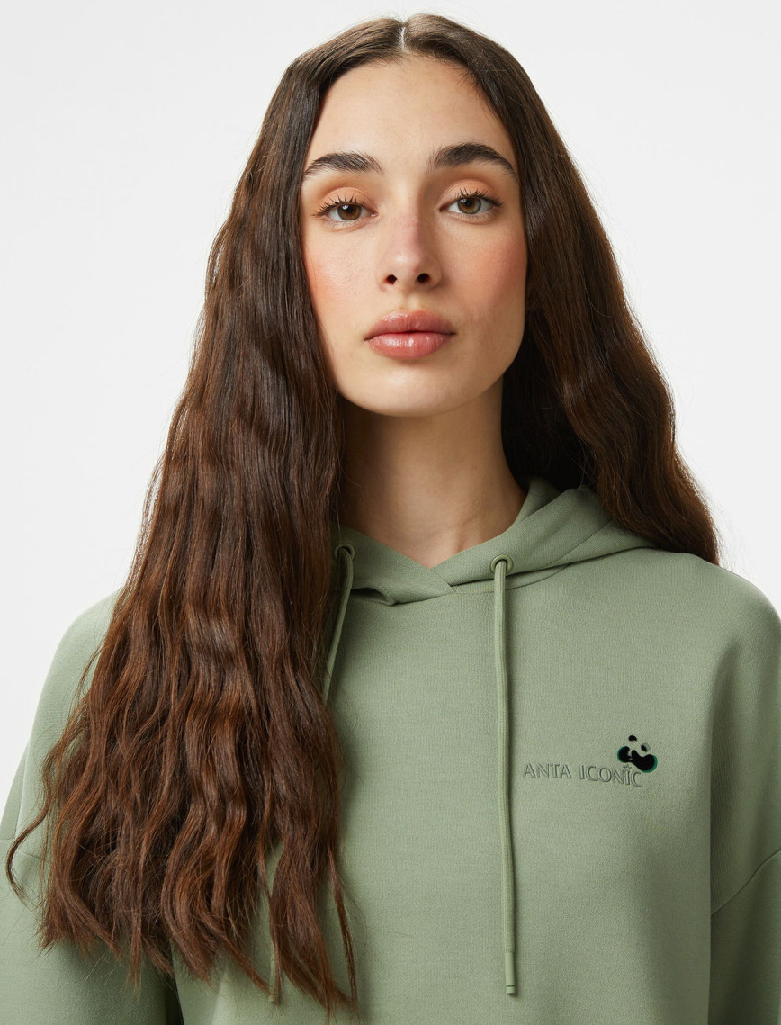 Anta Iconic Kadın Yeşil Sweatshirt Anta Iconic Kadın Yeşil Sweatshirt