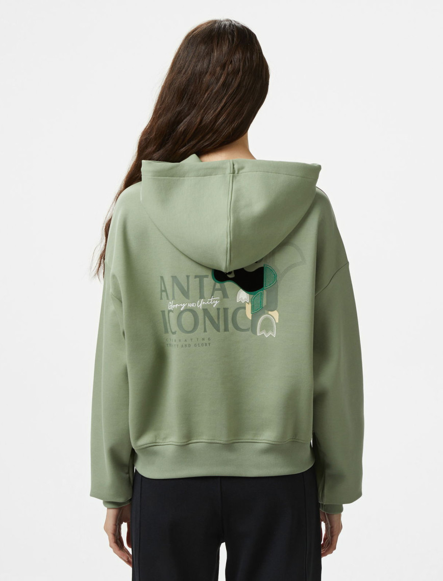 Anta Iconic Kadın Yeşil Sweatshirt Anta Iconic Kadın Yeşil Sweatshirt