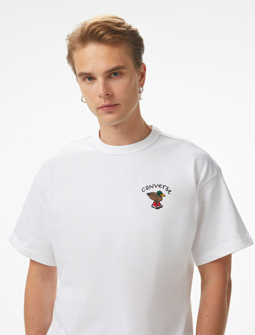 Converse Erkek Beyaz T-Shirt Converse Erkek Beyaz T-Shirt