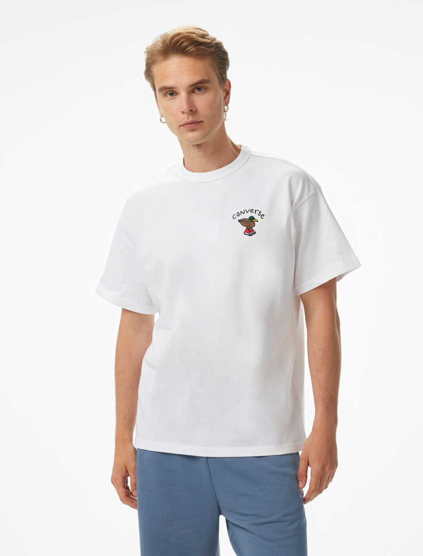 Converse Erkek Beyaz T-Shirt Converse Erkek Beyaz T-Shirt