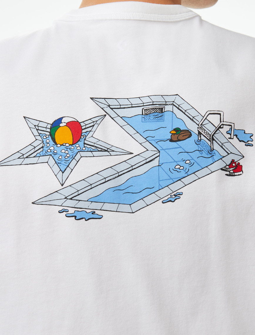 Converse Erkek Beyaz T-Shirt Converse Erkek Beyaz T-Shirt