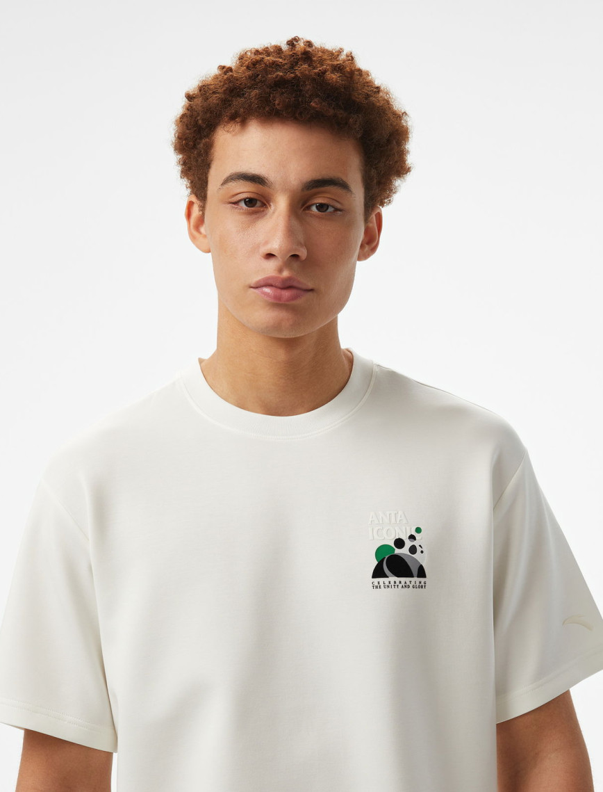 Anta Iconic SS Erkek Bej T-Shirt Anta Iconic SS Erkek Bej T-Shirt