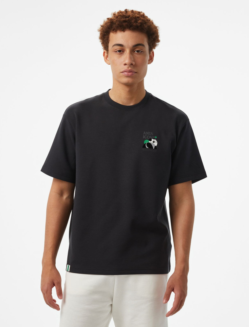 Anta Iconic SS Erkek Siyah T-Shirt Anta Iconic SS Erkek Siyah T-Shirt