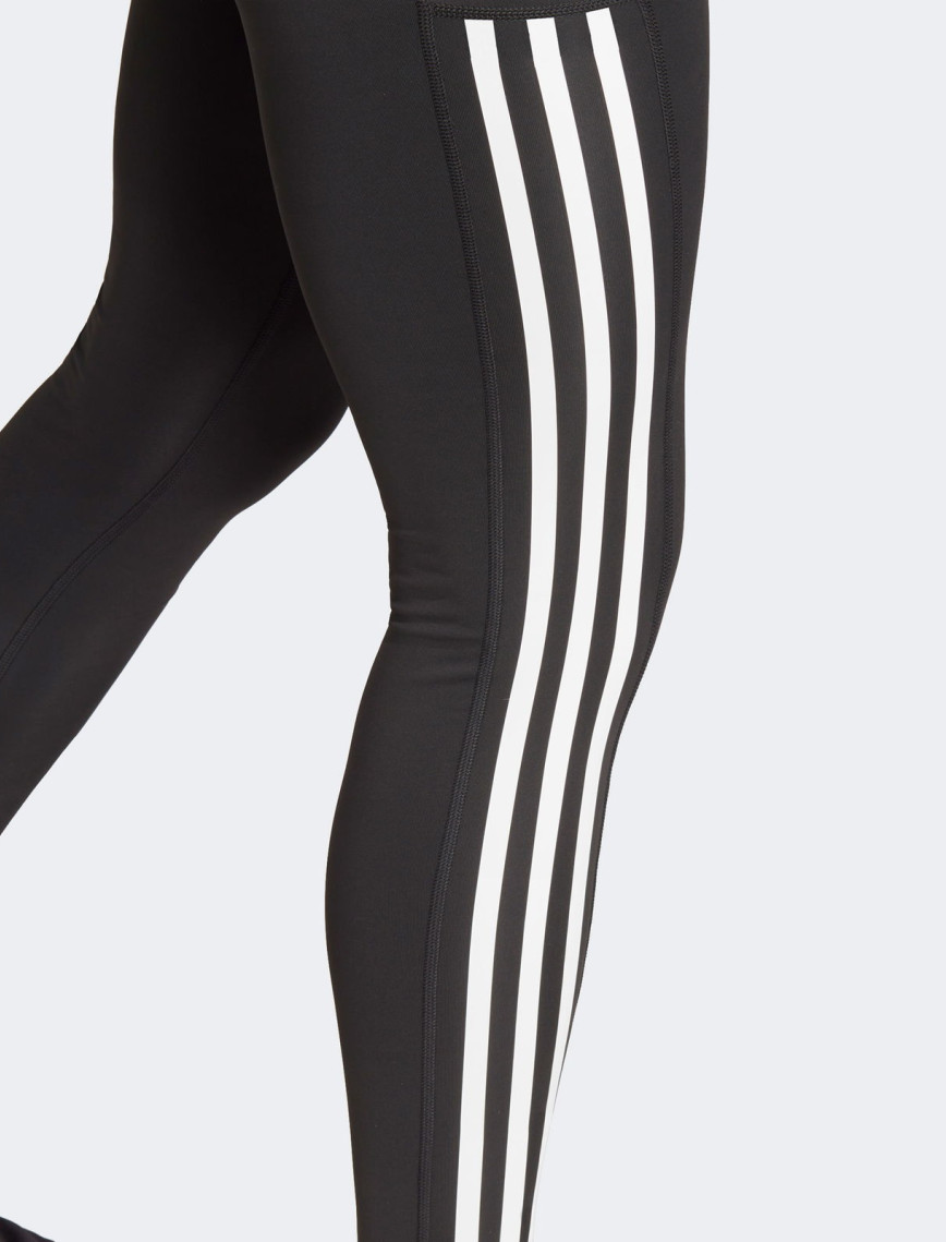adidas Optime 3-Stripes Full Length Kadın Siyah Tayt adidas Optime 3-Stripes Full Length Kadın Siyah Tayt
