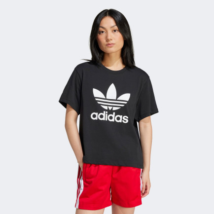 adidas Adicolor Trefoil Kadın Siyah T-Shirt adidas Adicolor Trefoil Kadın Siyah T-Shirt